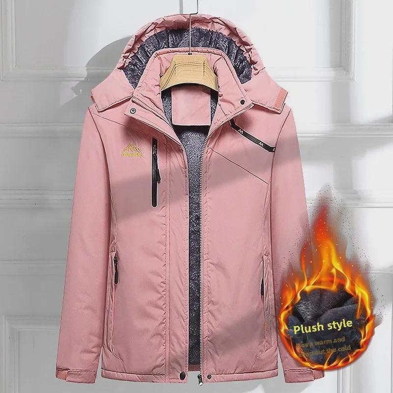 Мужская повседневная ветрозащитная куртка из утолщенного бархата и хлопка — большой размер, теплая для осени и зимы