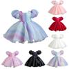 Baby Puff Sleeve Flower Girl Party Pageant PROM Dress