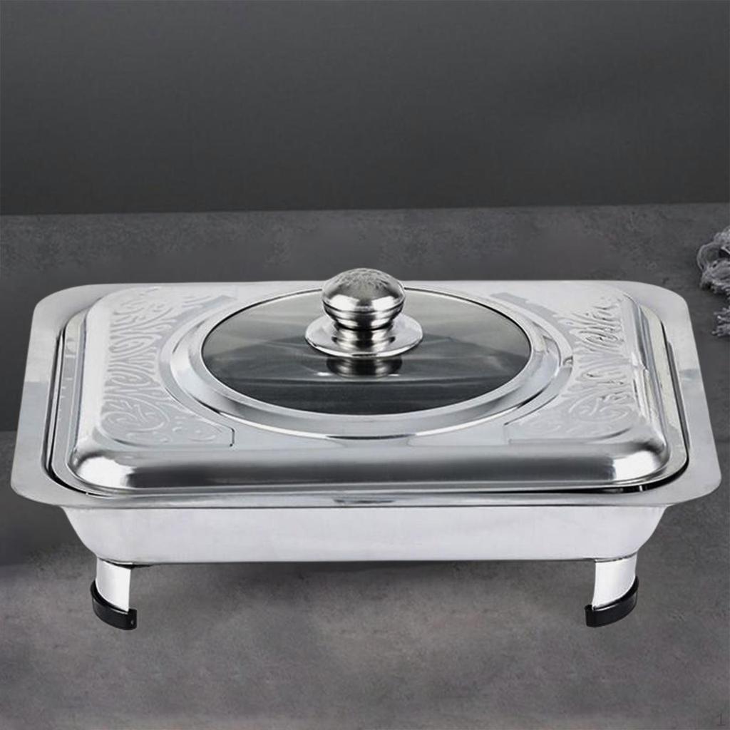 Chafing Dishes Buffet Food Warmer with Lid Stainless Steel