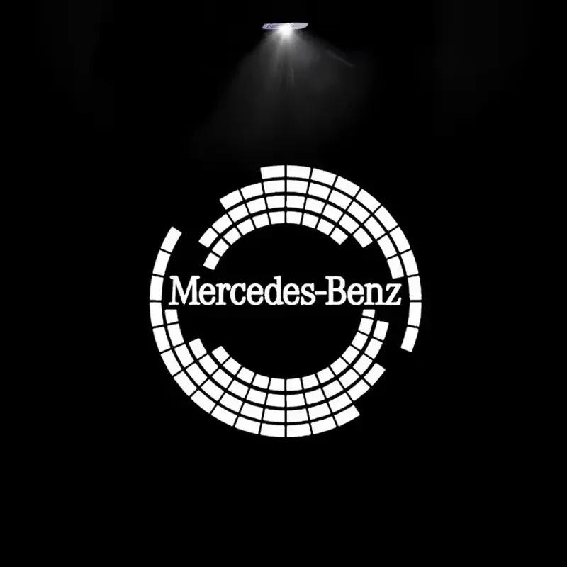 70% OFF 2pcs Car Door Welcome Light Led HD Projector Lamp Courtesy Lights For Mercedes Benz A C E Class GLE GLB GLC W205 W212 W2