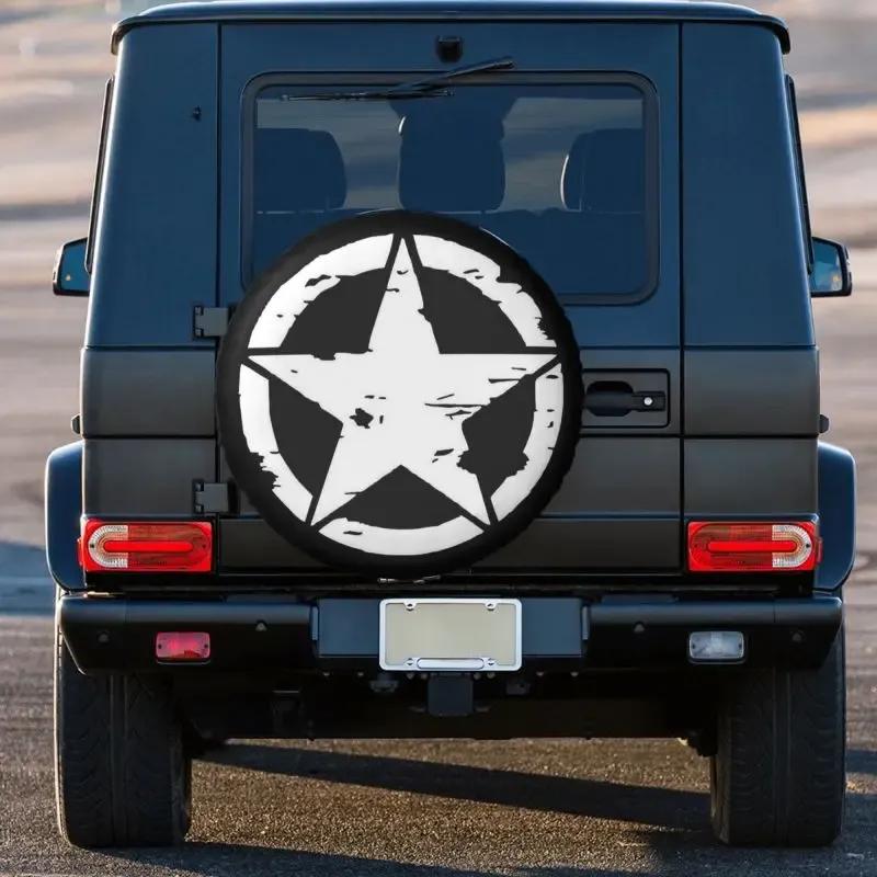 Военная тактическая звезда Чехол для запасного колеса для Prado Pajero Wrangler Jeep RV SUV Кемпер Чехлы для колес автомобиля 14" 15" 16" 17" Дюймов