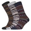 Womens/Ladies Nordic Wellington Socks (Pack Of 3)