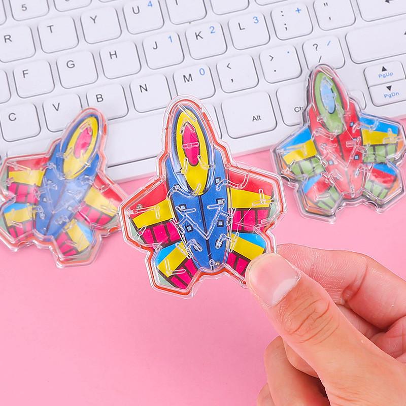 Childrens Marble Plastic Bead Maze Toy With Aircraft Shape For Fun Educational