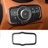 Car Headlight Switch Panel Decoration Decal Cover Trim Sticker for Alfa Romeo Giulia 2017- Carbon Fiber Auto Accessories
