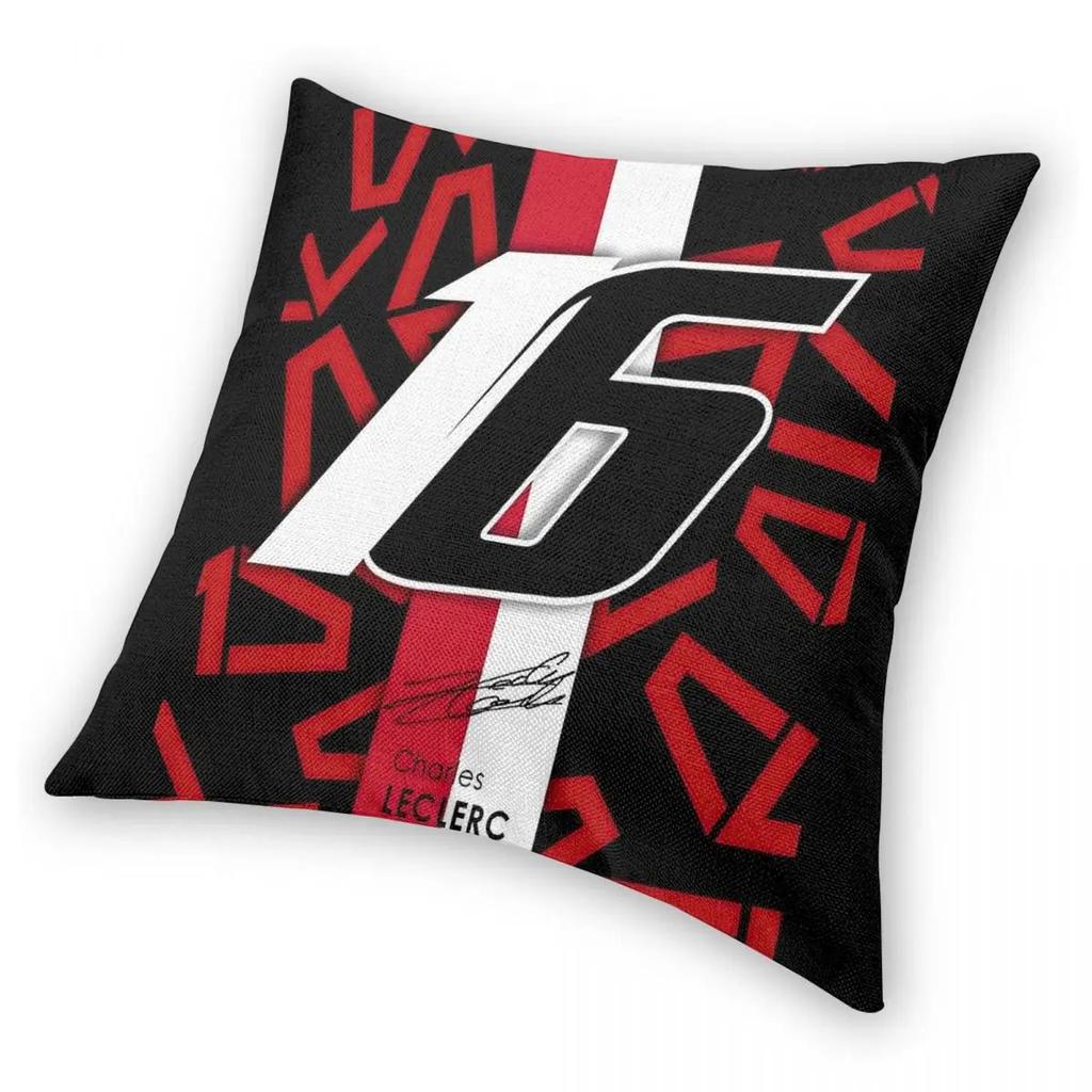 Charles Leclerc Poster 16 Racing Car Pillowcase Soft Fabric Cushion Cover Decoration Throw Pillow Case Cover Home Square 40X40cm