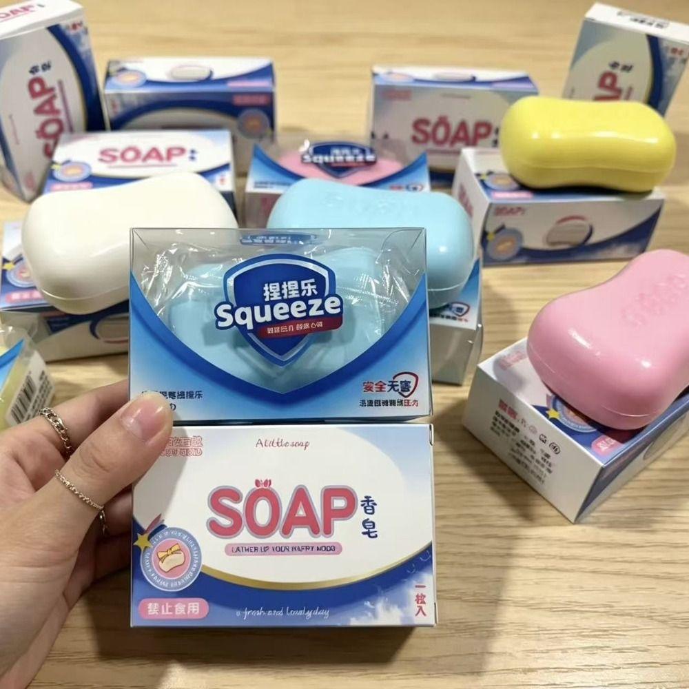 Comfortable Touch Soap Shaped Squishy Simulation Sensory Toy Slow Rising Squeeze Student Prize
