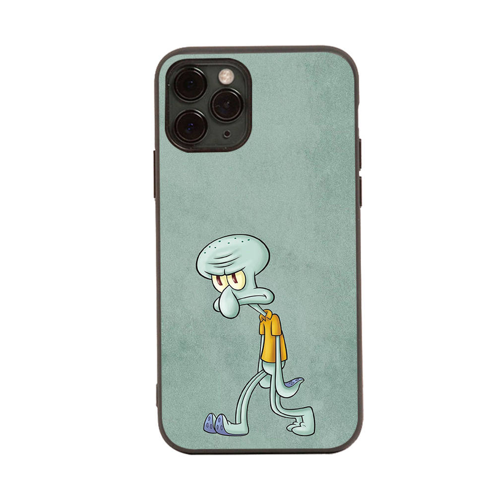 PB9 SpongeBob Friend Black Sofe Case for Samsung Note 20 Lite S24 Ultra S23 A03 A05 A06 A11 A71 A15 A16 A13 A24 A25 A33 A52 A53 A50 M55 M35 Plus