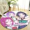 Personalized K-KPop Demon Hunters Round Chair Office Rug - Perfect for Mat, Office Chair & More - Ideal Gift for Birthdays and Holidays