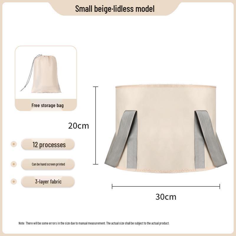 Складное изолированное ведро для ножной ванны - Большой дорожный таз