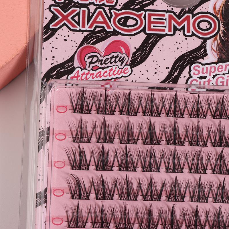 Soft Grafting Fake Lashes 5/10 Rows Black Stems False Lashes V-Shape Diy Eyelash Extension Women