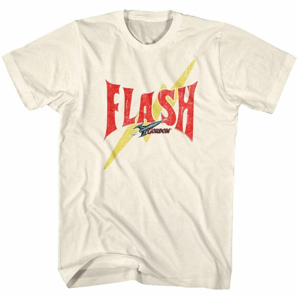 Flash Gordon Flash Bolt Classic Natural T-Shirt Mens Womens Tees Top