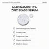 FRANKLY Сыворотка с ниацинамидом 15% и цинковыми гранулами 30 мл : Уход против акне и пигментных пятен, контроль жирности, ровный тон и сияние кожи | Веганский и не тестируется на животных