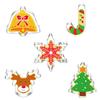 5Pcs/set Christmas Cookie Cutter Gingerbread Xmas Tree Mold Christmas Cake Decoration Tool Navidad Gift DIY Baking Biscuit Mould