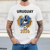 Футболка сборной Уругвая 2026 | Футболка для фаната La Celeste | Художественная футболка с национальной птицей Уругвая | Подарок на турнир United 2026 2026 Уругвай