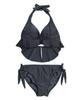 Swimwear Bikini Natural But Firm Up Black [Sanai Paradise] Set, [Natural Bra], Non-wired Bikini, 55-53-3-1651,