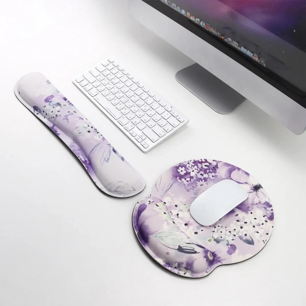 Эргономичный коврик для мыши, подставка для клавиатуры, подставка для запястья, подушка для облегчения боли в играх, удобная подставка для запястья с нескользящей основой из полиуретана