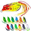 Realistic Topwater Frog Soft Bait Lure Set - Sharp Hooks for Bass and Saltwater Freshwater Fishing