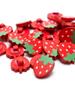 20pcsWooden Strawberry Wood Button Clothing Accessories Children's Cartoon Shape Buttons