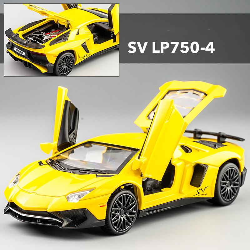 1:32 SV LP750-4 Sports Alloy Car model Diecasts & Toy Metal Vehicles Car Model High Simulation Collection Toys Gift