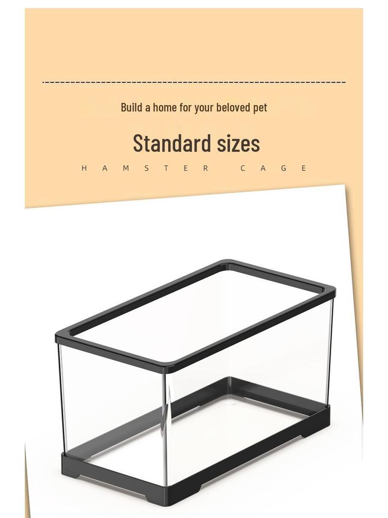 Большая акриловая клетка для хомяков и шиншилл Вилла Бокс для разведения