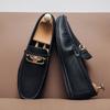 Летние новые дышащие повседневные туфли Doudou мужские на плоской подошве легкие ленивые закрывающие ногу туфли для вождения с одним педалью мягкая подошва мужская обувь