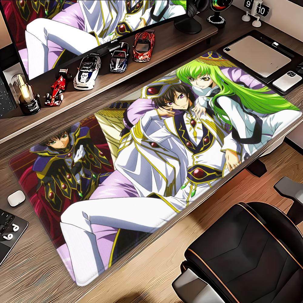 Коврик для мыши Настольный коврик для мыши Милый HD geass Настольный коврик Расширенные игровые коврики для клавиатуры код Большой 100x50см XXL Игровой коврик для мыши