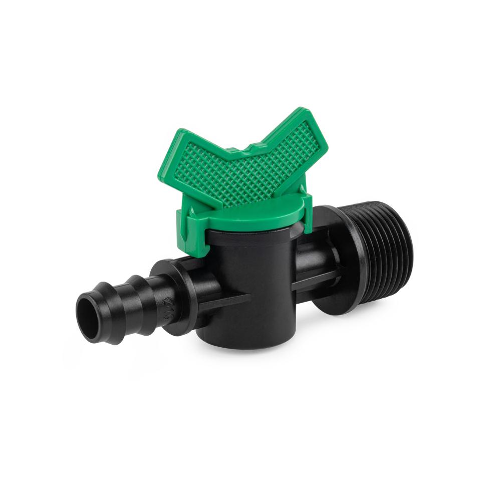 Valve Gz 3/4 Plug 16mm For Irrigation Line Shut-off Valve For PE Hose Water Flow Control Dswz09-3416L