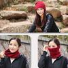 Women Scarf Thick Warm Elastic Knitted Anti-slip Multifunctional Lightweight Windproof Unisex Cycling Piled Neck Warmer Headband Hat Winter Neck Wrap