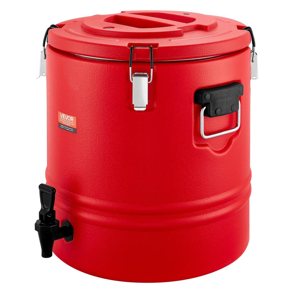 VEVOR Insulated Beverage Dispenser, 8 Gal/30.3L Thermal Hot and Cold Drink Server Dispenser with Spigot