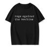 Rage Against The Machine Letters Tshirts RATM Rap Metal Rock Lovers Hispter Streetwear Premium Summer Oneck Hipster Tshirt