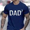 DAD 3 T Shirts for Men Blue Dad T-shirts Dad of 3 4 5 6 7 Shirts Husband Tops Clothes Funny Papa Tshirt Short Sleeve Clothing