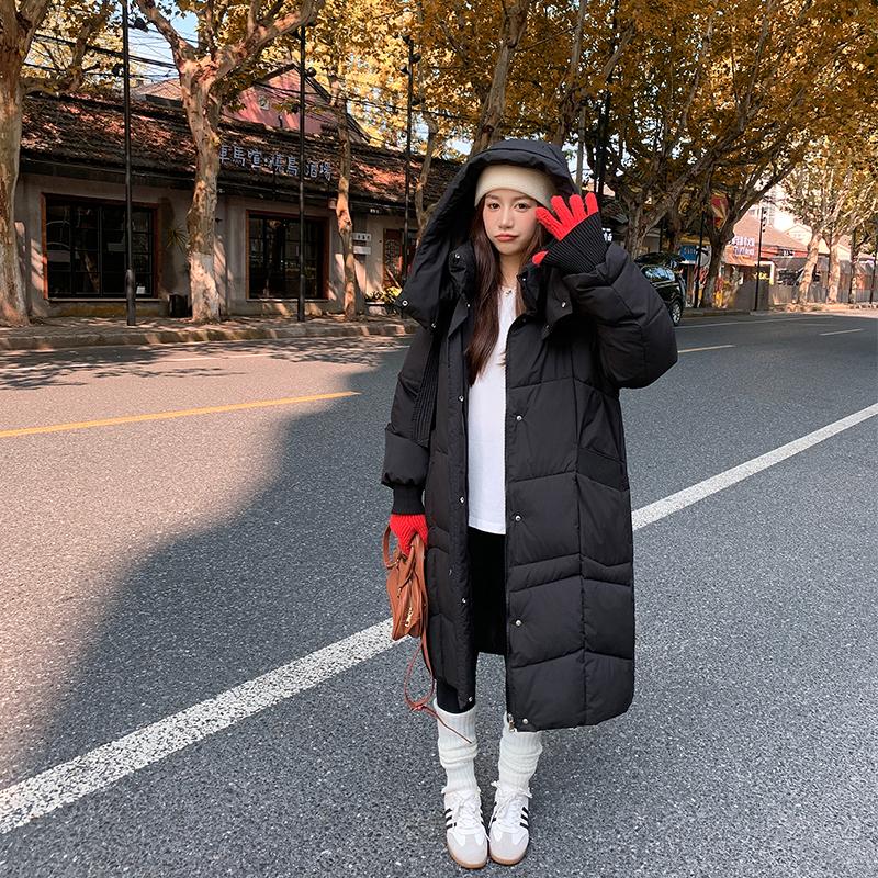 Autumn Winter Thicken Warm Parka Women Casual Sweety Solid Color Big Pocket Loose Hooded Coat Jackets Outwear