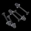 Diy Ear Jewelry Transparent Ear Plug Earring Needle Invisible Plastic Ear Stick Flat Blank Ear Stud Plug