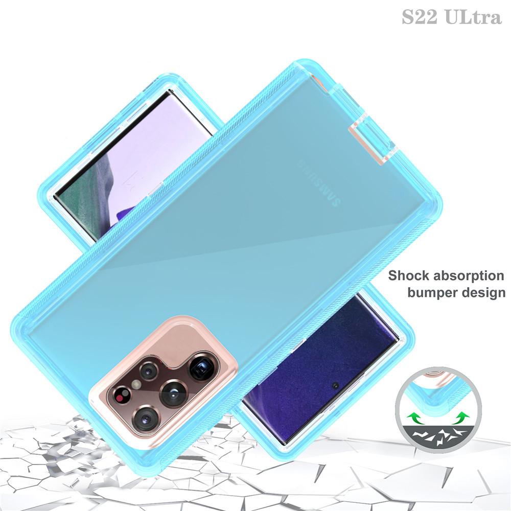 Применимо к Samsung S24ultra трехзащитный чехол для мобильного телефона прозрачный робот S23 противоударный N20 трехв одном защитный чехол s9