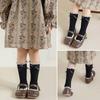 Cotton Bowknot Stockings Bowknot Girl Long Socks Baby Dress Lolita Sock