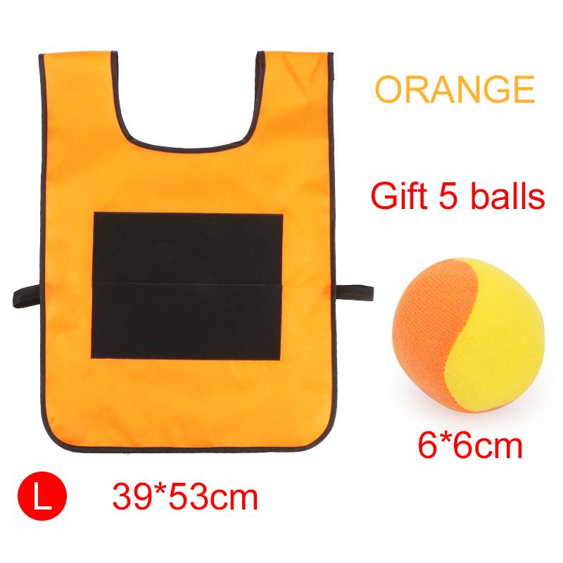 Children Sports Toys Sticky Ball Vests with Soft Balls Colorful Parent Child Exercise Outdoor Activity Game Dodgeball TMZ