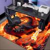 1PC Custom Name "Fiery Dinosaur Adventure" Theme Floor Mat Ideal for Living Room, Game Rooms, Office, Bedroom Floor Mat Playful Design