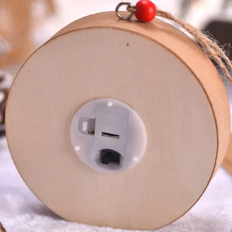 Christmas Decoration LED Illuminated Christmas Tree Hanging Santa Claus Snowman Deer Night Lights Christmas Decoration Hanging