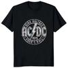 Ac High Voltage 1975 Dc Fashion Print T-Shirt Crew Neck Short Sleeve T-Shirt, Casual Every Day Tops, Women's Clothing