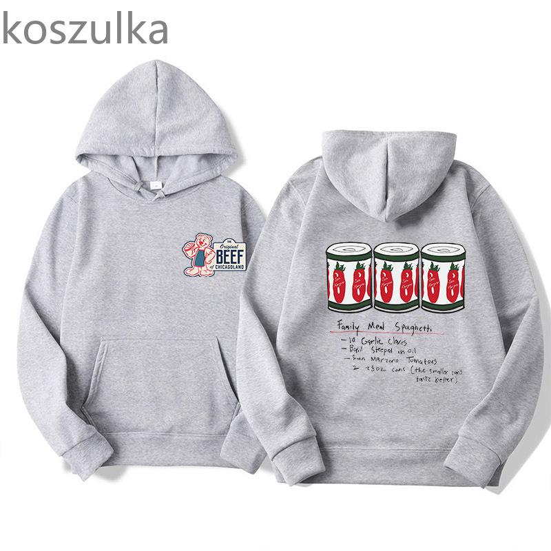 Толстовка с капюшоном The Original Beef Of Chicagoland для мужчин, осенняя флисовая толстовка, унисекс, эстетическая толстовка с капюшоном, ретро-принт с комиксами, графическая одежда