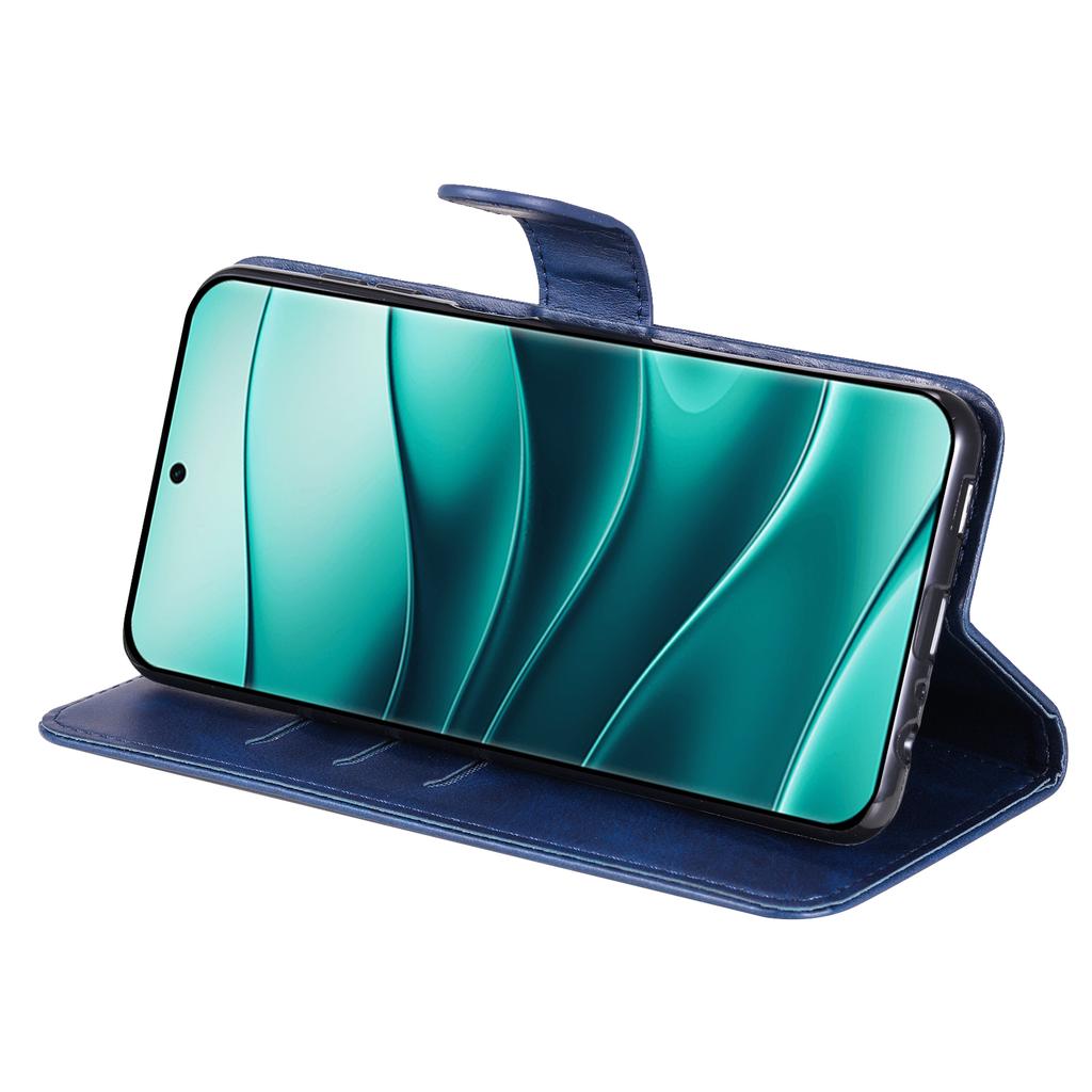 Чехол-книжка с молнией для Xiaomi Redmi Note 14 Pro+ 5G/Note 14 Pro 5G/Poco X7 5G, кошелек, текстура телячьей кожи, чехол для телефона из ПУ кожи