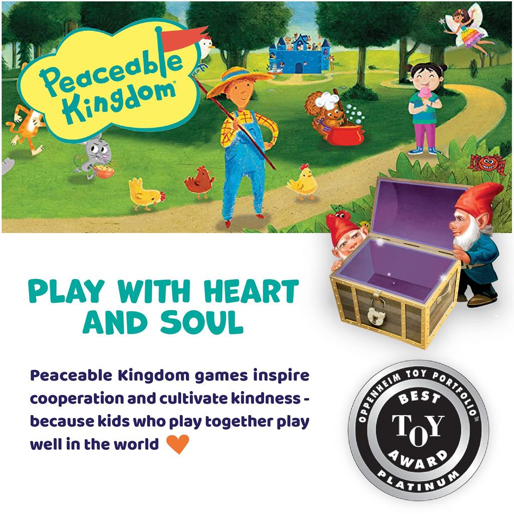 Peaceable Kingdom Совместная настольная игра для детей Гномы ночью GMC27 Подлинный продукт