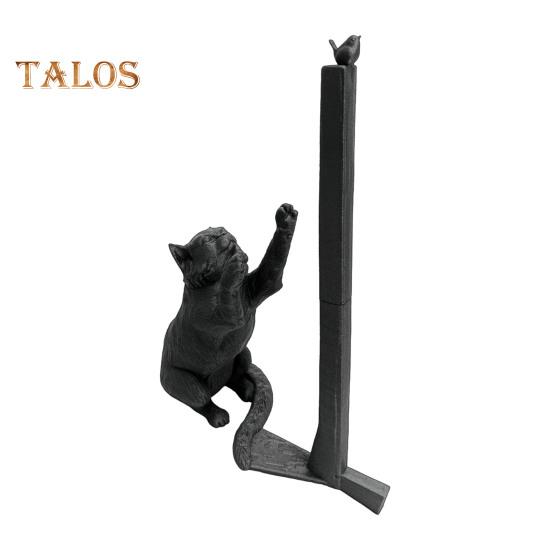 Отдельно стоящий держатель для бумажных полотенец в виде кота, прочная конструкция, держатель для бумажных полотенец на кухонной столешнице, забавный органайзер для бумаги в виде кота