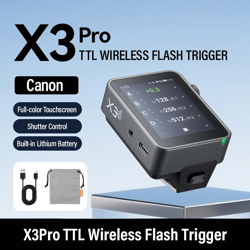 Godox X3PRO X3 2.4GHz TTL HSS Trigger OLED Touch Screen System Bluetooth Integration Control APP for Canon Nikon Sony Etc