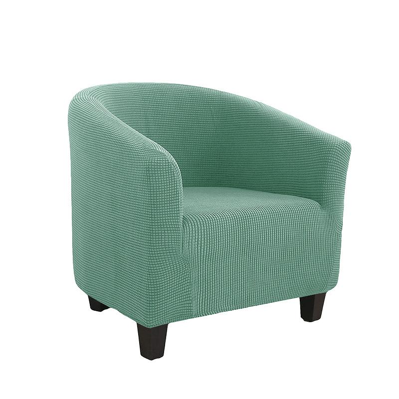 Чехол на клубный стул, эластичный чехол на стул для ванны, однотонный чехол для дивана, флисовые чехлы для диванов для учебы, барная стойка, гостиная