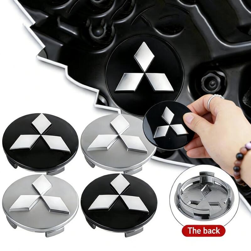 cxmvxd1 4pc 60mm Car Styling Wheel Center Hub Caps Stickers Badge Emblem Decoration Decals For Mitsubishi ASX Lancer 10 Pajero Outlander