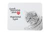 Highland Lynx – Mouse pad with print, personalized cat pad | Art-Dog