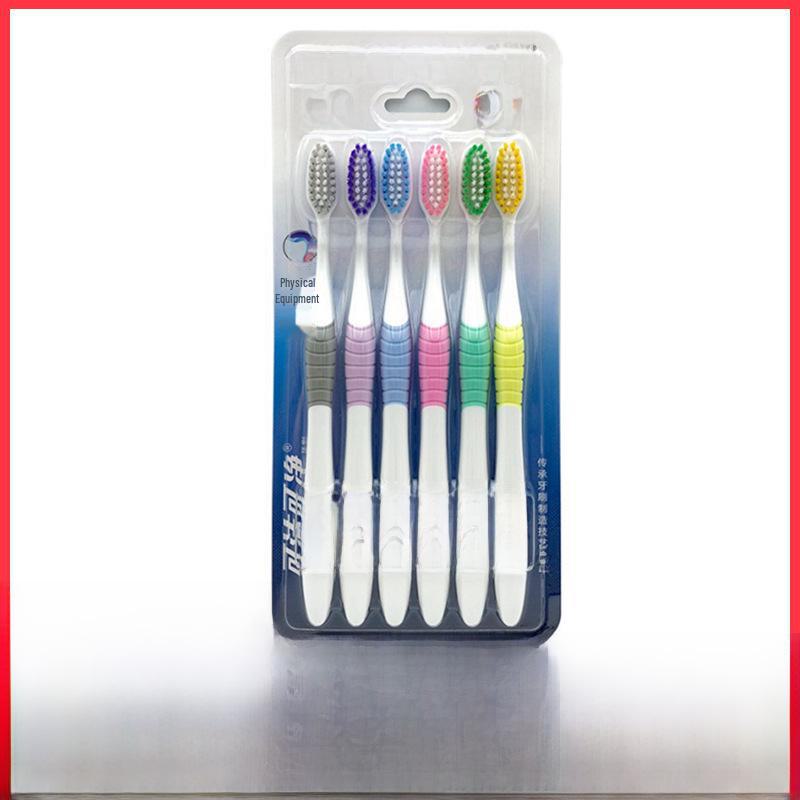 K322F Зубная щетка для взрослых с мягкой щетиной, 6 шт., с физически заточенными щетинками - Sanxiao Group
