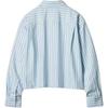 Uniqlo Коллаборация JW Anderson Весна/Лето 26 Винтажная Свободный крой Опущенные плечи В полоску Остроконечный воротник Для поездок на работу Рубашка с длинным рукавом Женские рубашки 488522-61
