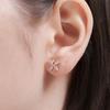 CRANNE 14K GF Сиреневые серьги-гвоздики с кубическим цирконием C24EGF212